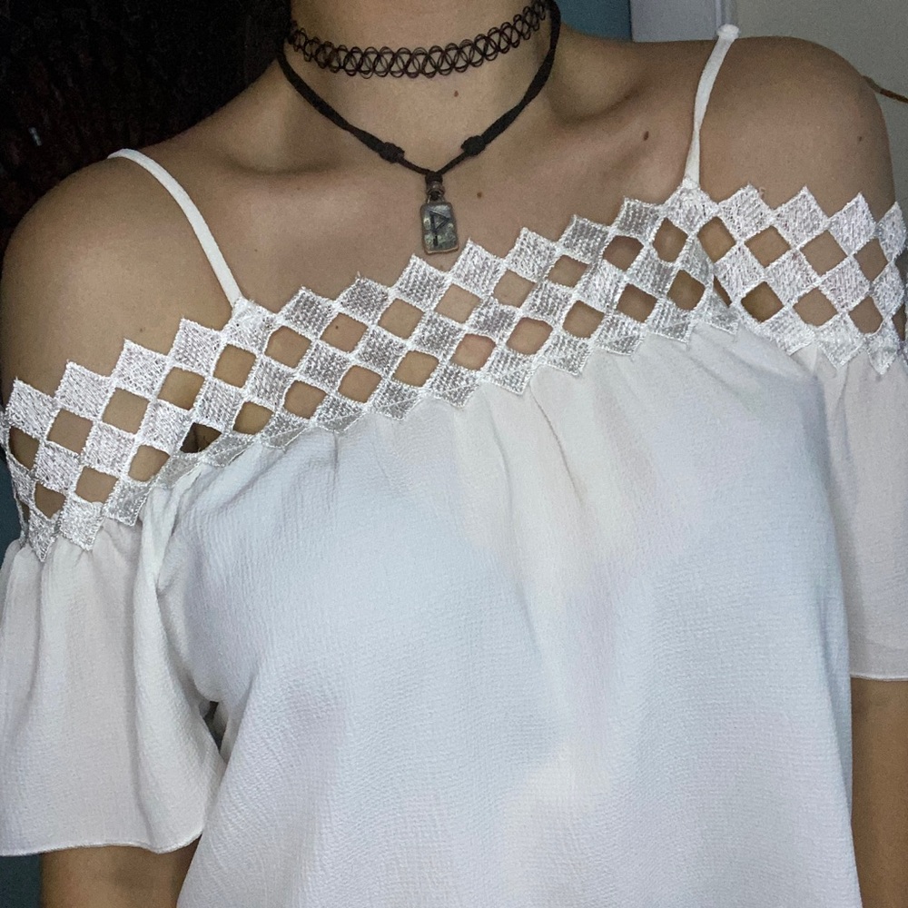 White Off the Shoulder Top